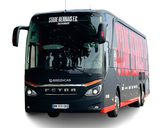 Bus Car du Stade Rennais FC par Breizhcab, nouveau transporteur du SRFC depuis le 1er juillet 2024 Bus Car du Stade Rennais FC par Breizhcab, nouveau transporteur du SRFC depuis le 1er juillet 2024